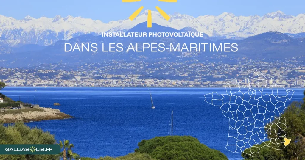 Panneaux solaires dans les Alpes-Maritimes