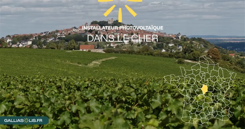 Panneaux solaires dans le Cher