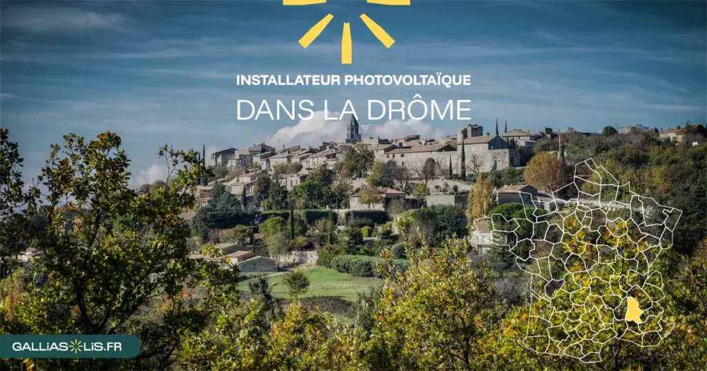 Panneaux solaires dans la Drôme