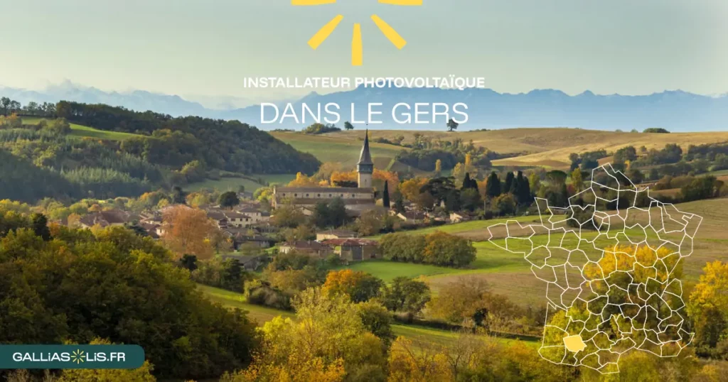 Panneaux solaire dans le Gers