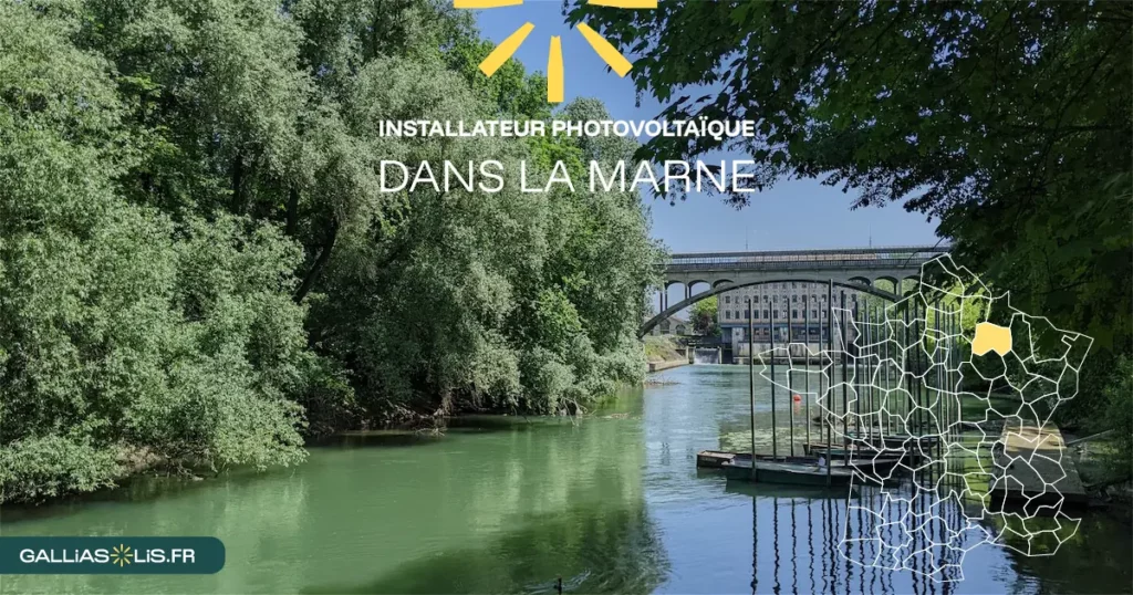 Panneaux solaires dans la Marne