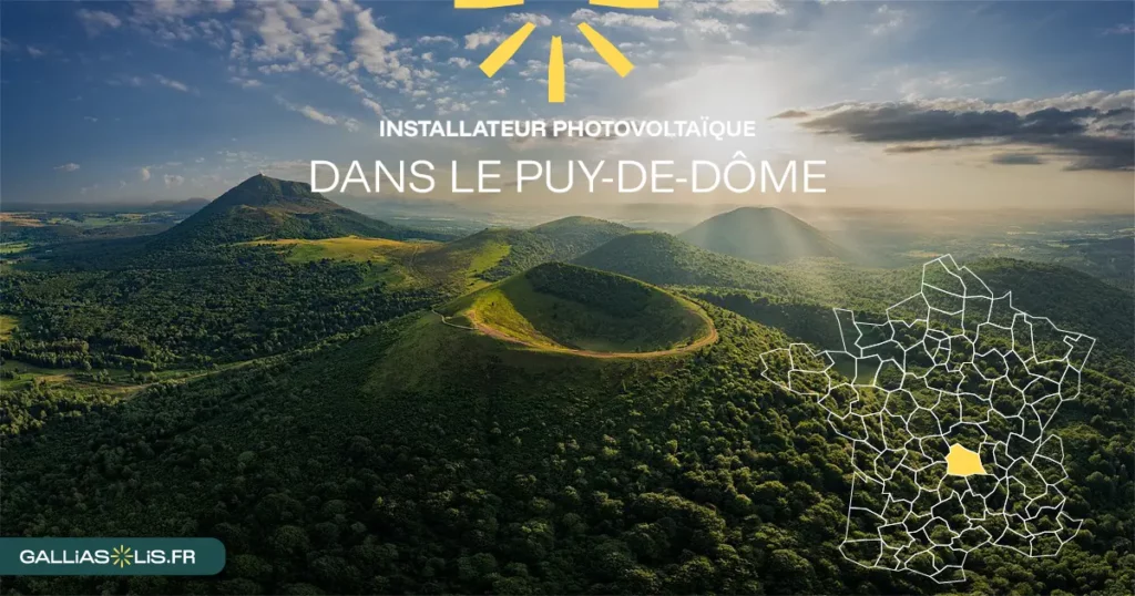 Panneaux solaires dans le Puy-de-Dôme