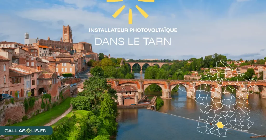 Panneaux solaires dans le Tarn